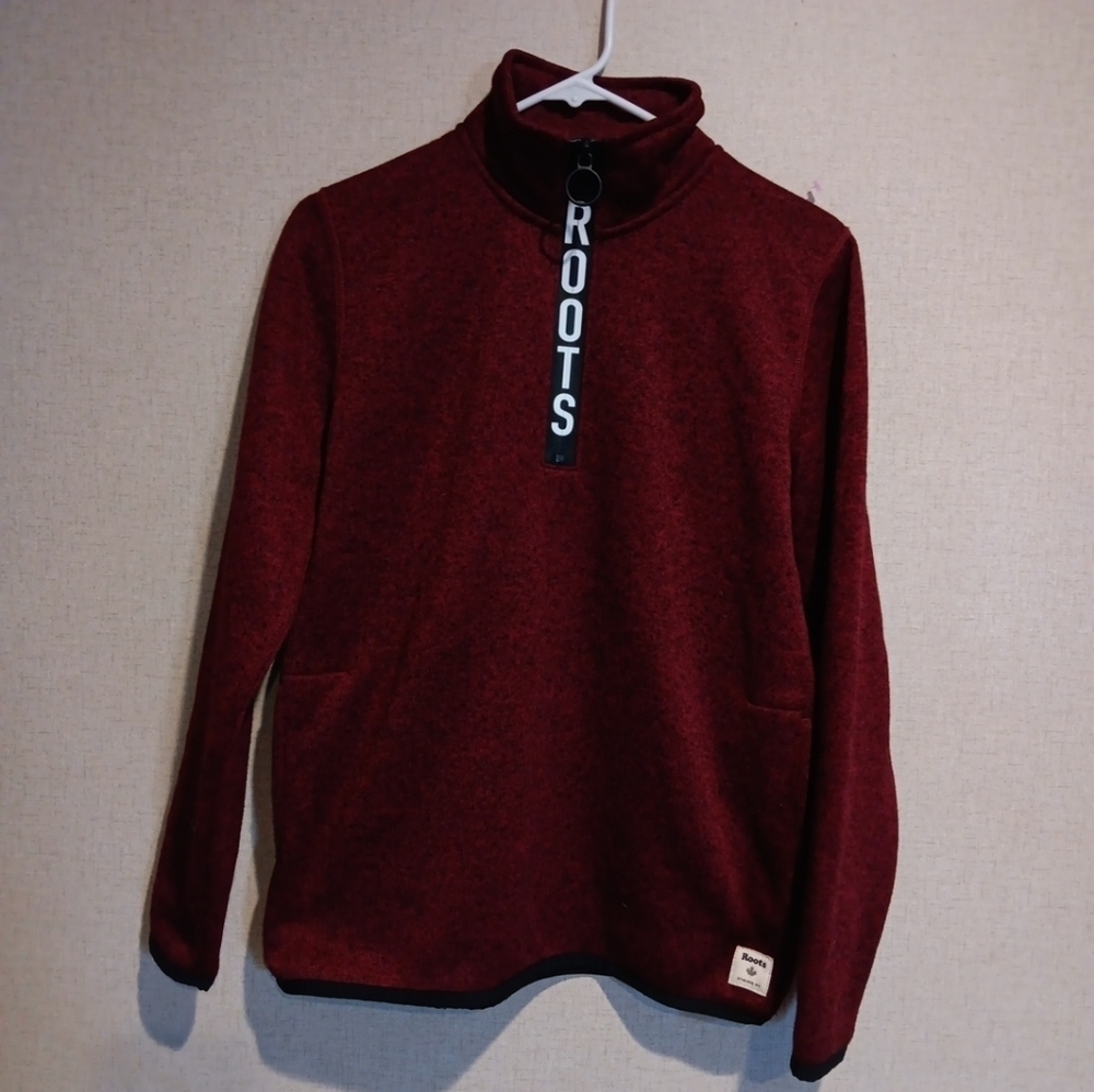 Roots Burgundy Pullover Sweater Size S